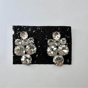 Antique/Vintage Rhinestone Sparkly Crystal Pierced Earrings
